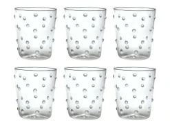 Copo Zafferano Party Vidro Transparente 45 Cl Conjunto de 6 Peças de Vidro