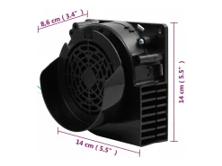 Cordão de iluminação com 110 luzes LED e ventilador 1100 cm