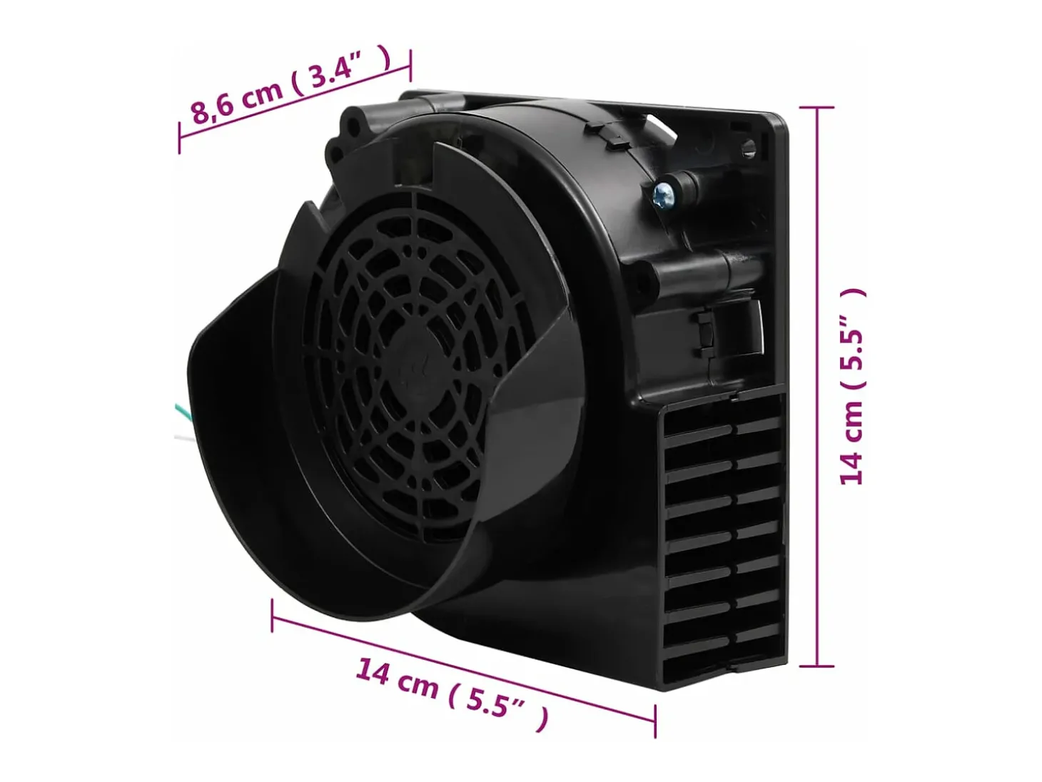 Cordão de iluminação com 110 luzes LED e ventilador 1100 cm