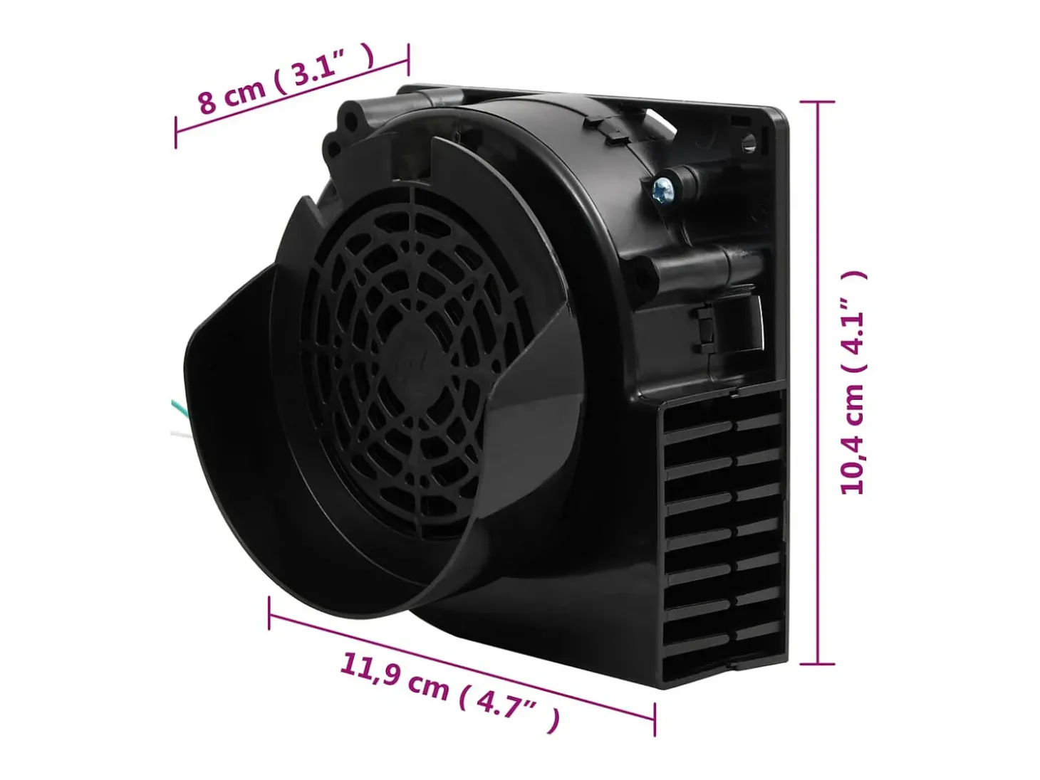 Cordão de luz com 66 LEDs e ventilador 660 cm