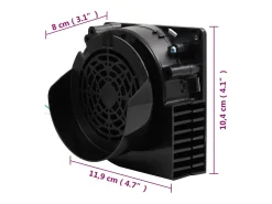 Cordão de luz com 66 LEDs e ventilador 660 cm