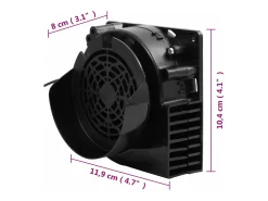 Cordão de luz com 66 LEDs e ventilador 660 cm