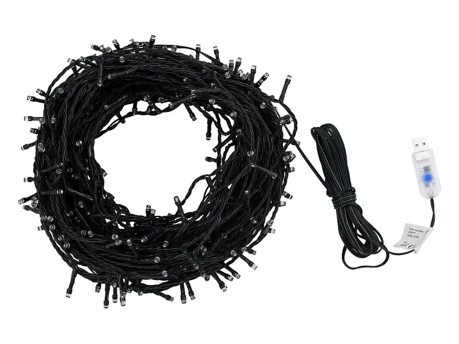 Cordão de luzes c/ 400 LEDs int/ext 40m branco frio