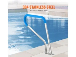 Corrimão de Piscina, SucceBuy 99×81 cm Corrimão de Piscina em Aço Inoxidável para Spas e Piscinas