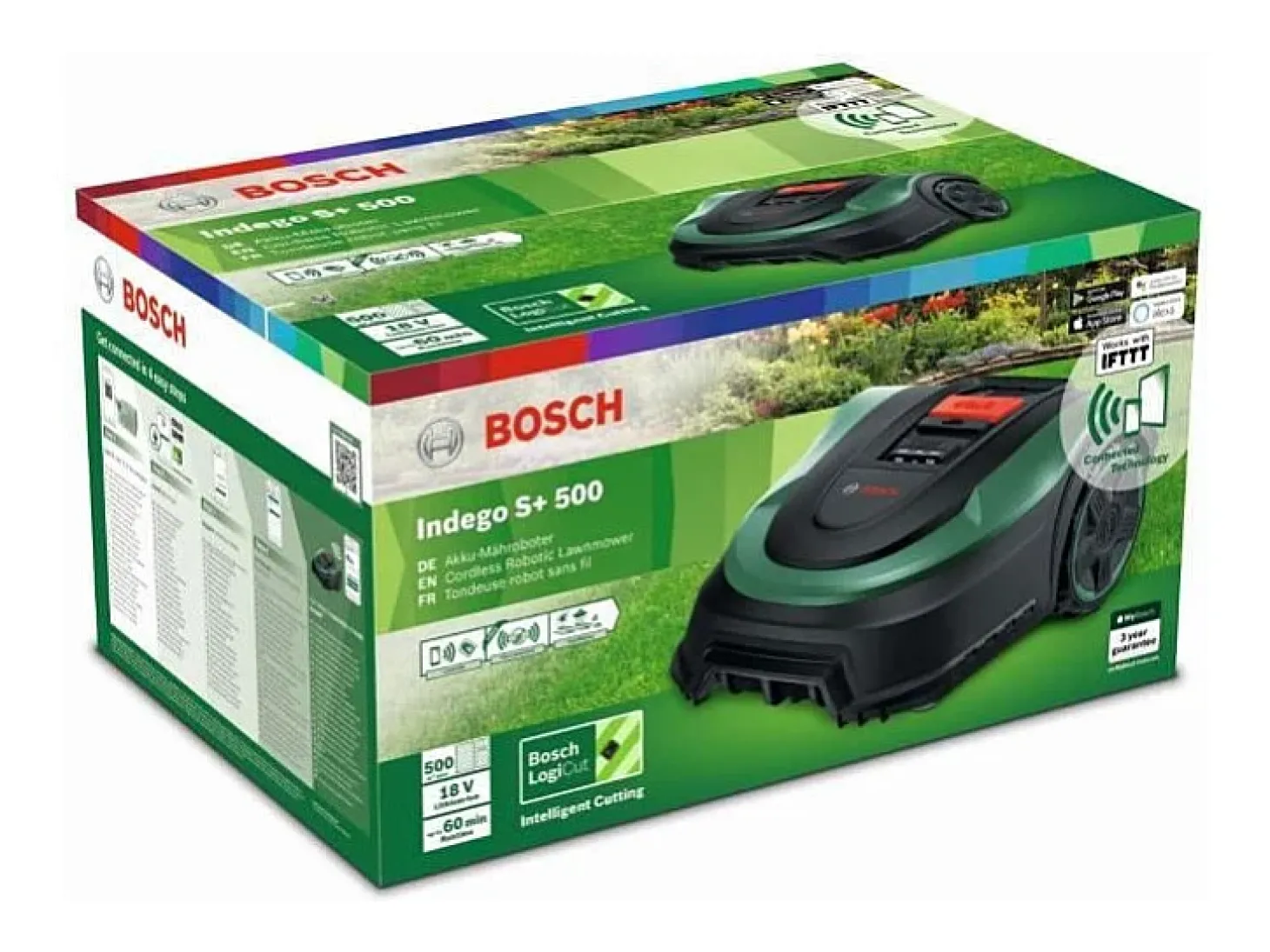 Cortador de relva robot BOSCH Indego S+ 500 - Relvado perfeito sem esforço
