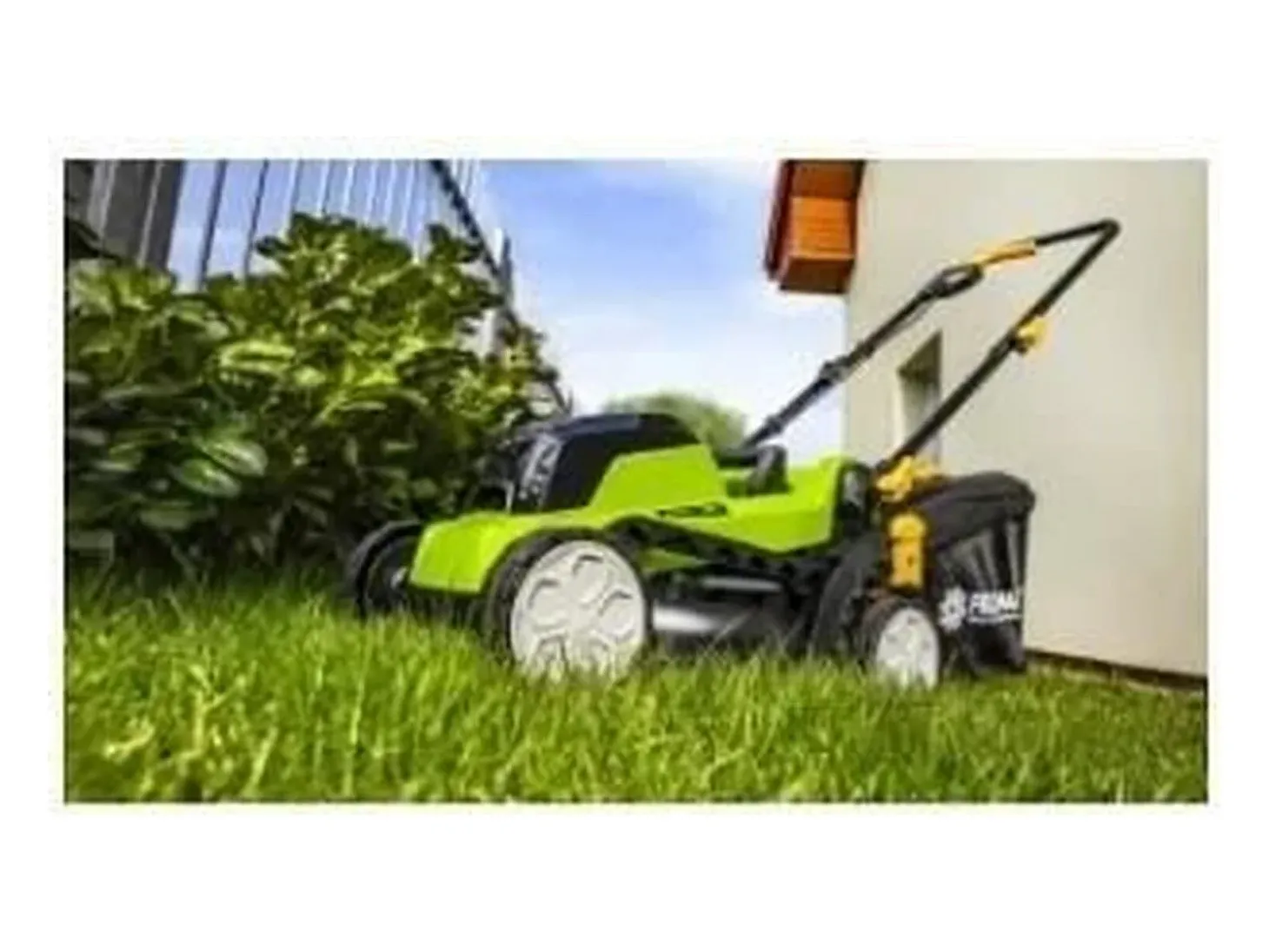 Cortador de relva sem fios Fieldmann 20V, corte de 33 cm, altura ajustável até 65 mm, bateria não incluída