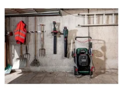 Cortador de relva sem fio Metabo RM 36-18 LTX BL 46 cm, motor brushless, 7 alturas de corte, saco 55 L, autotracionado, 18 V