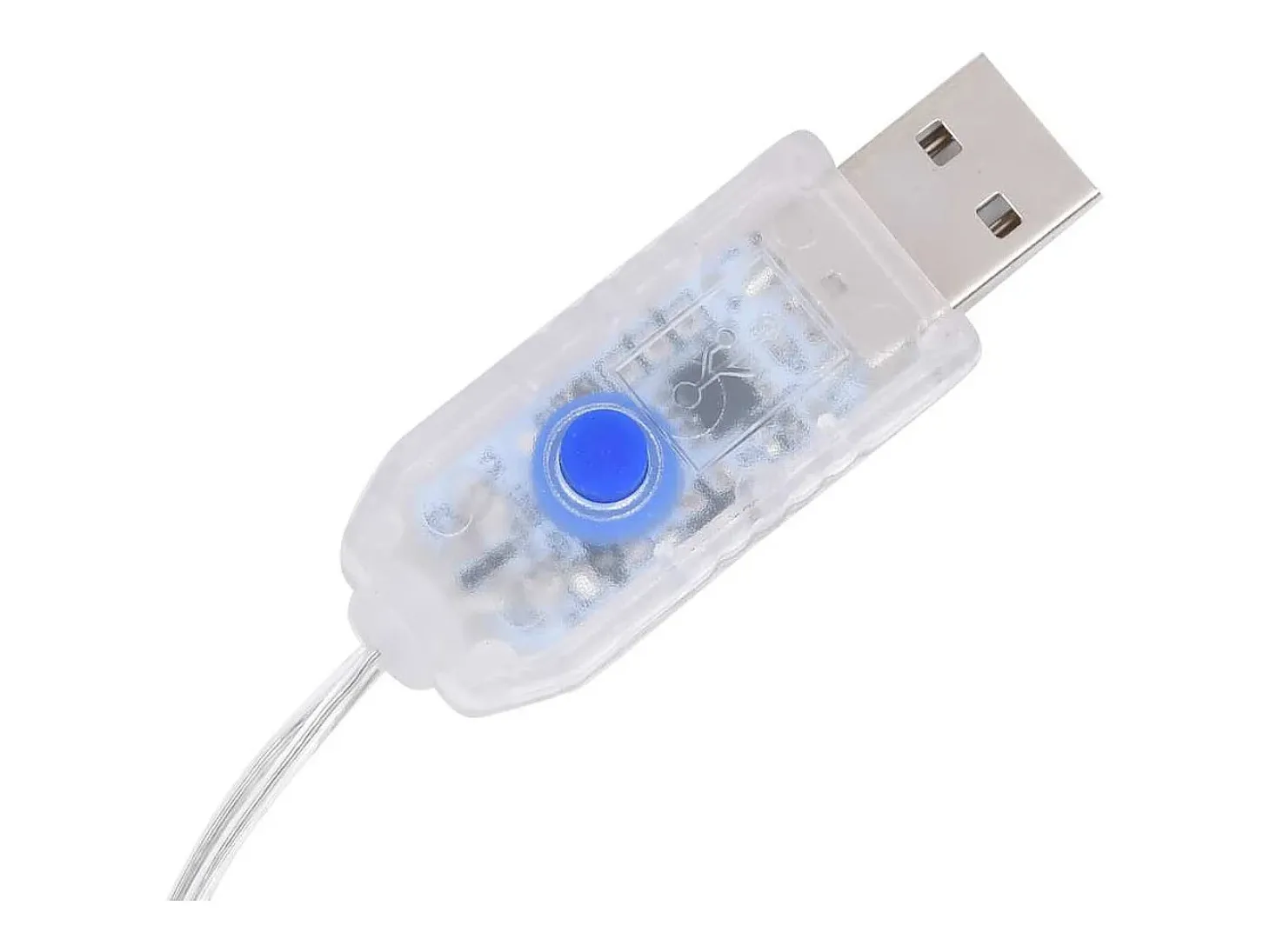 Cortina de iluminação c/ estrelas 500 LEDs 8 funções colorido