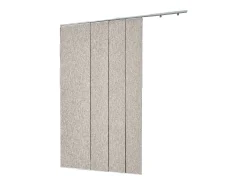Cortina de Painéis SucceBuy Verticais em Trilho 116-218 cm de Largura, Painéis Japoneses Ajustáveis até 243 cm de Altura, Ideal para Portas Deslizantes