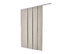 Cortina de Painéis SucceBuy Verticais em Trilho 116-218 cm de Largura, Painéis Japoneses Ajustáveis até 243 cm de Altura, Ideal para Portas Deslizantes