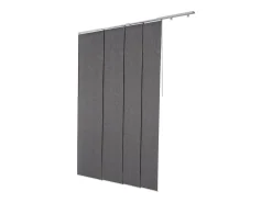 Cortina de Painéis SucceBuy Blackout Verticais em Trilho 116-218 cm de Largura, Painel Japonês Ajustável até 243 cm de Altura, Ideal para Portas Deslizantes