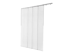 Cortina de Painéis SucceBuy com Trilhos Extensíveis de 116 cm a 218 cm (Largura), Cortinas Cortáveis Individualmente até uma Altura de 243 cm