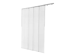 Cortina de Painéis SucceBuy com Trilhos Extensíveis de 116 cm a 218 cm (Largura), Cortinas Cortáveis Individualmente até uma Altura de 243 cm
