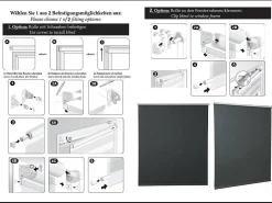 Cortina de rolo blackout com isolamento térmico e revestimento sem necessidade de furação 50 x 160 cm azul 19_0000849
