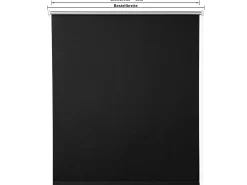 Cortina de rolo blackout com isolamento térmico e revestimento sem necessidade de furação 50 x 160 cm azul 19_0000849