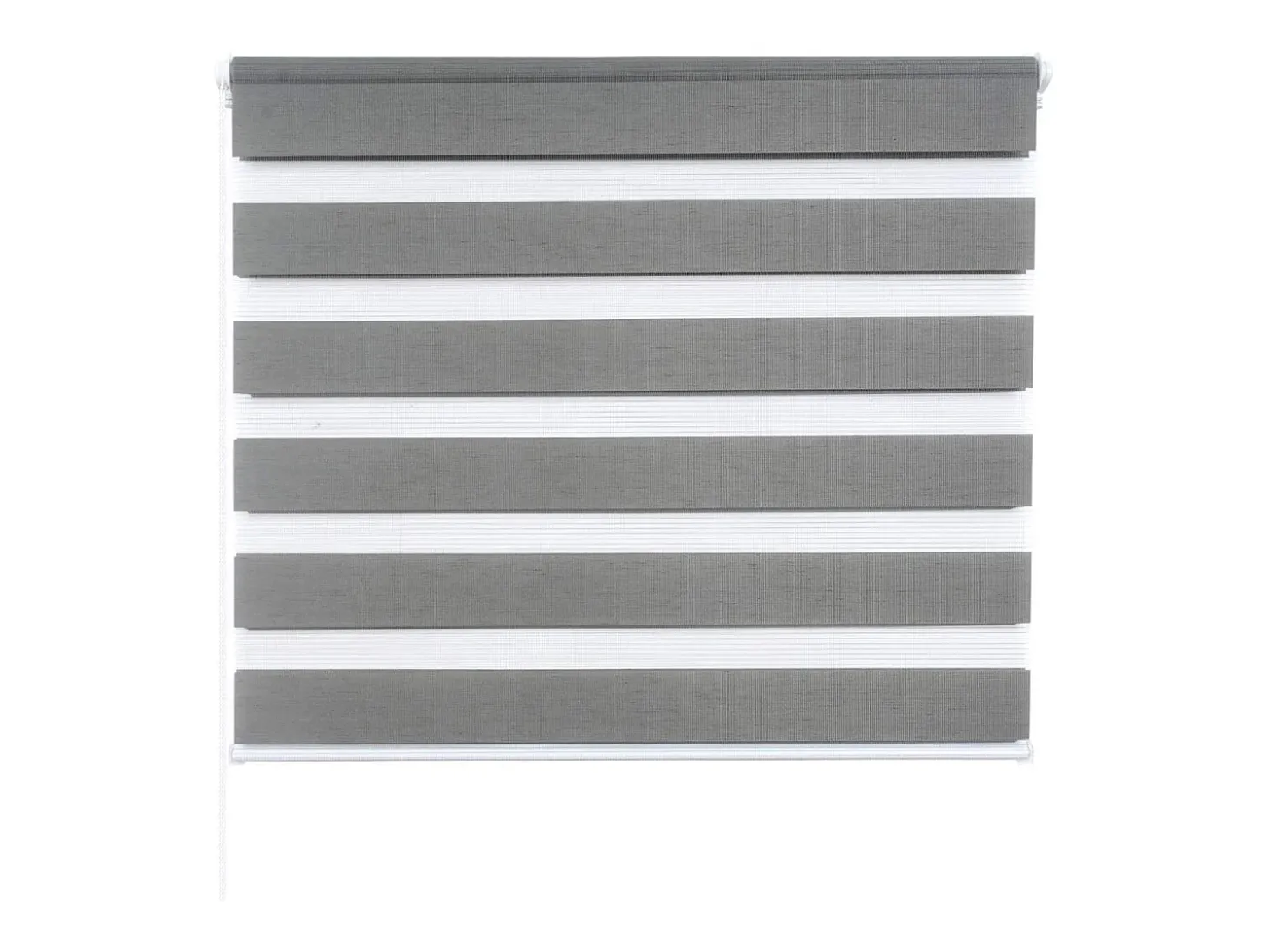 Cortina de rolo com padrão zebra para uso dia e noite para janelas translúcidas ou blackout com aparência de madeira 70x150cm cinza 19_0000812
