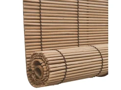 Cortina de rolo de bambu marrom 120 x 220 cm para janela com proteção contra privacidade modelo 4102148
