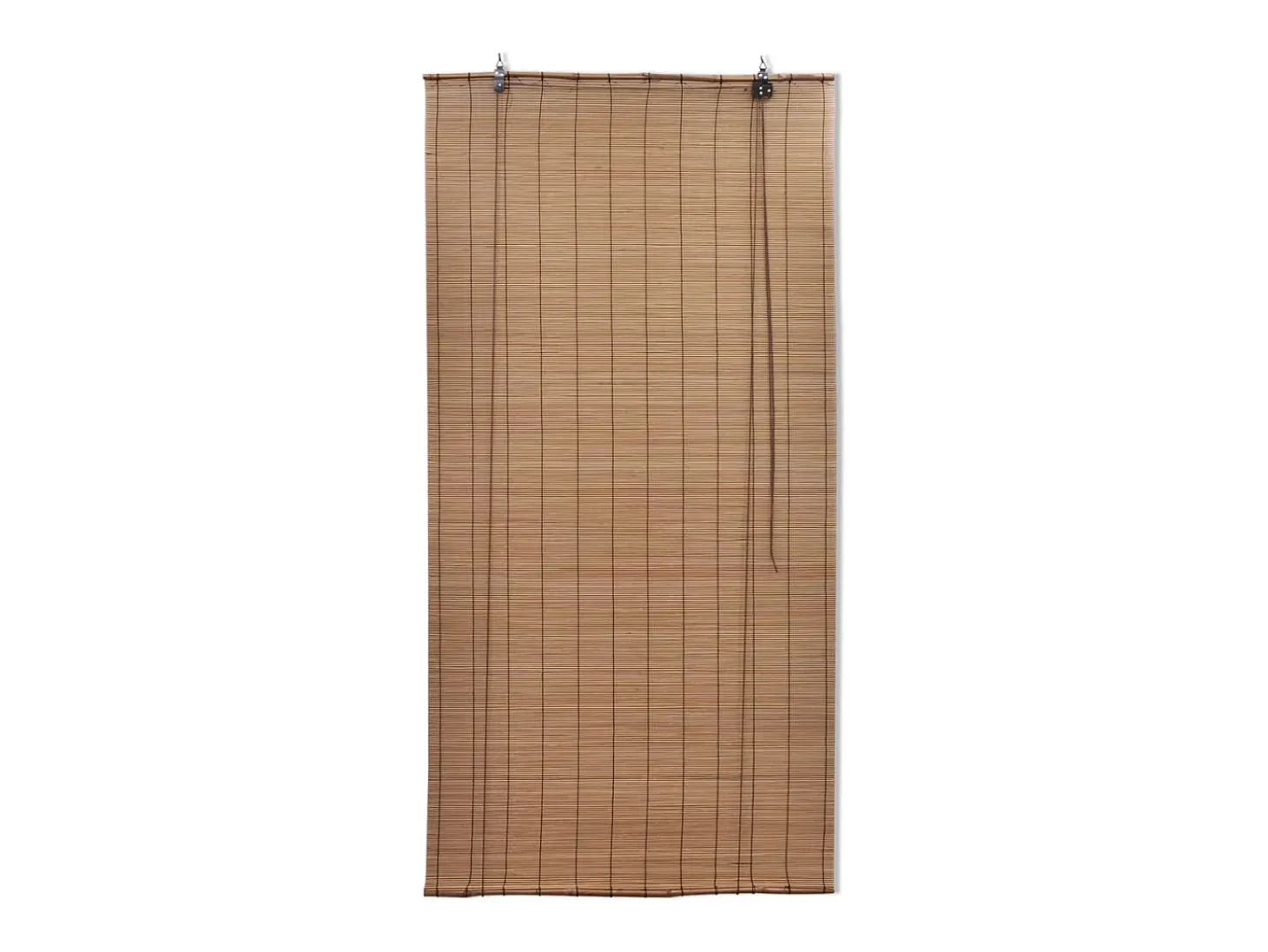 Cortina de rolo de bambu marrom 120 x 220 cm para janela com proteção contra privacidade modelo 4102148