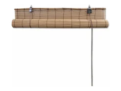 Cortina de rolo de bambu marrom 100 x 160 cm para janela persiana de privacidade 4102146