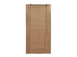 Cortina de rolo de bambu marrom 100 x 160 cm para janela persiana de privacidade 4102146