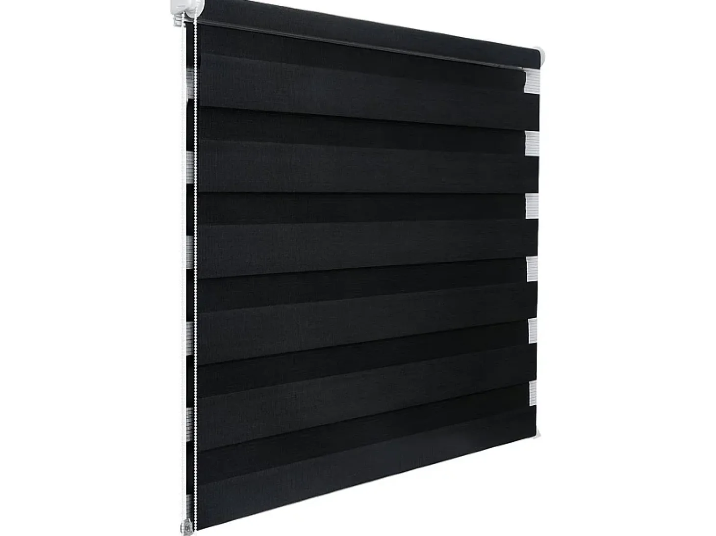 Cortina de rolo dupla camada Zebra Roller Day and Night 75x150 Antracite 19_0000845