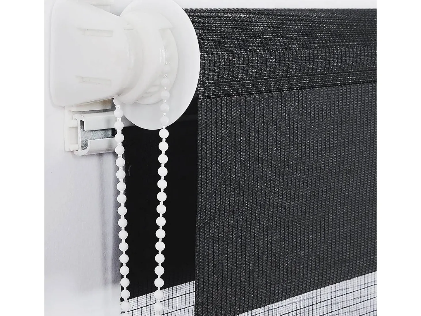 Cortina de rolo dupla camada Zebra Roller Day and Night 75x150 Antracite 19_0000845