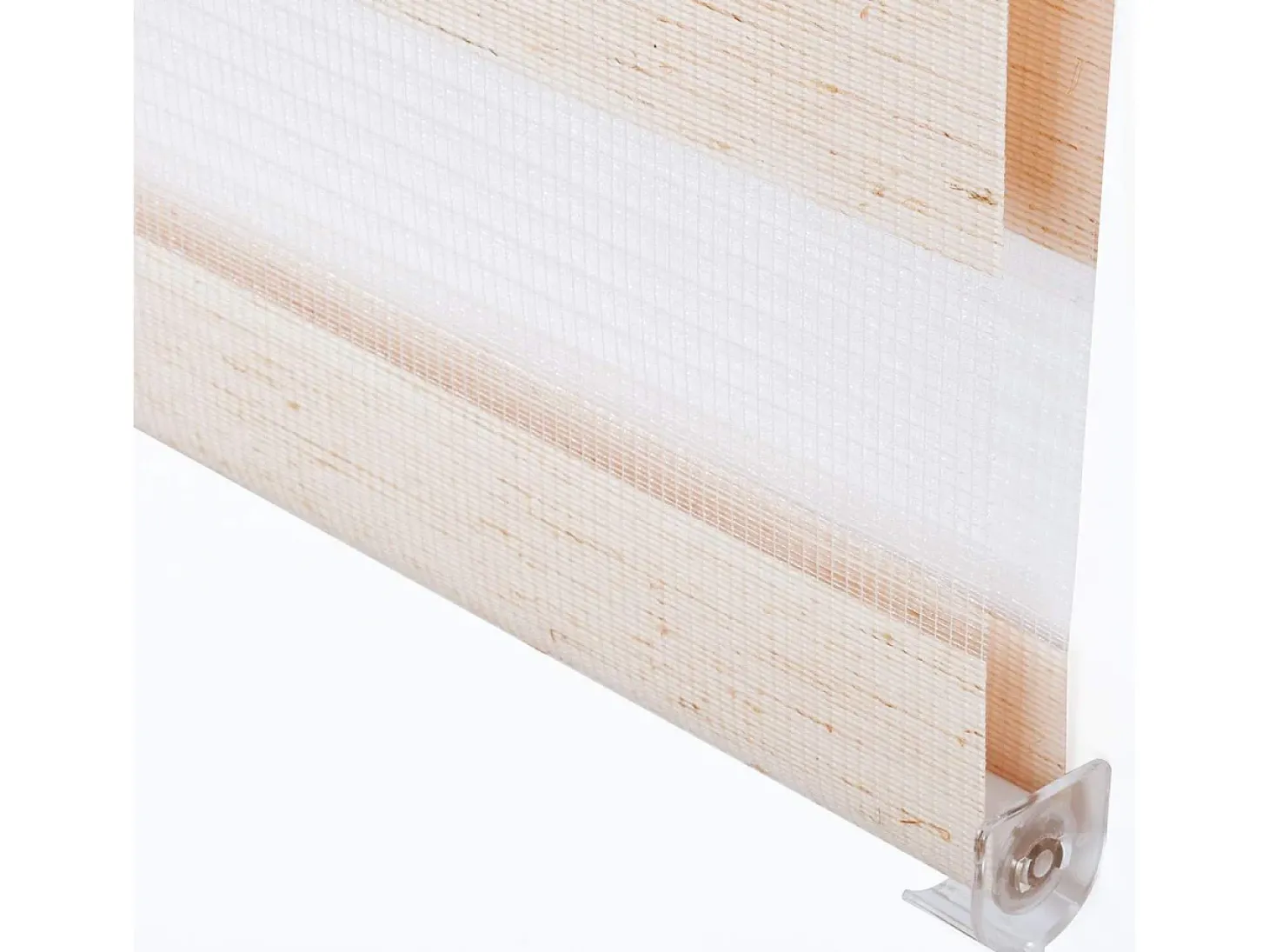 Cortina de rolo dupla camada Zebra para dia e noite 45x150 cm cor natural modelo 19_0000922