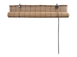 Cortina de rolo em bambu marrom 140 x 160 cm para janela com função de privacidade modelo 4102149/2