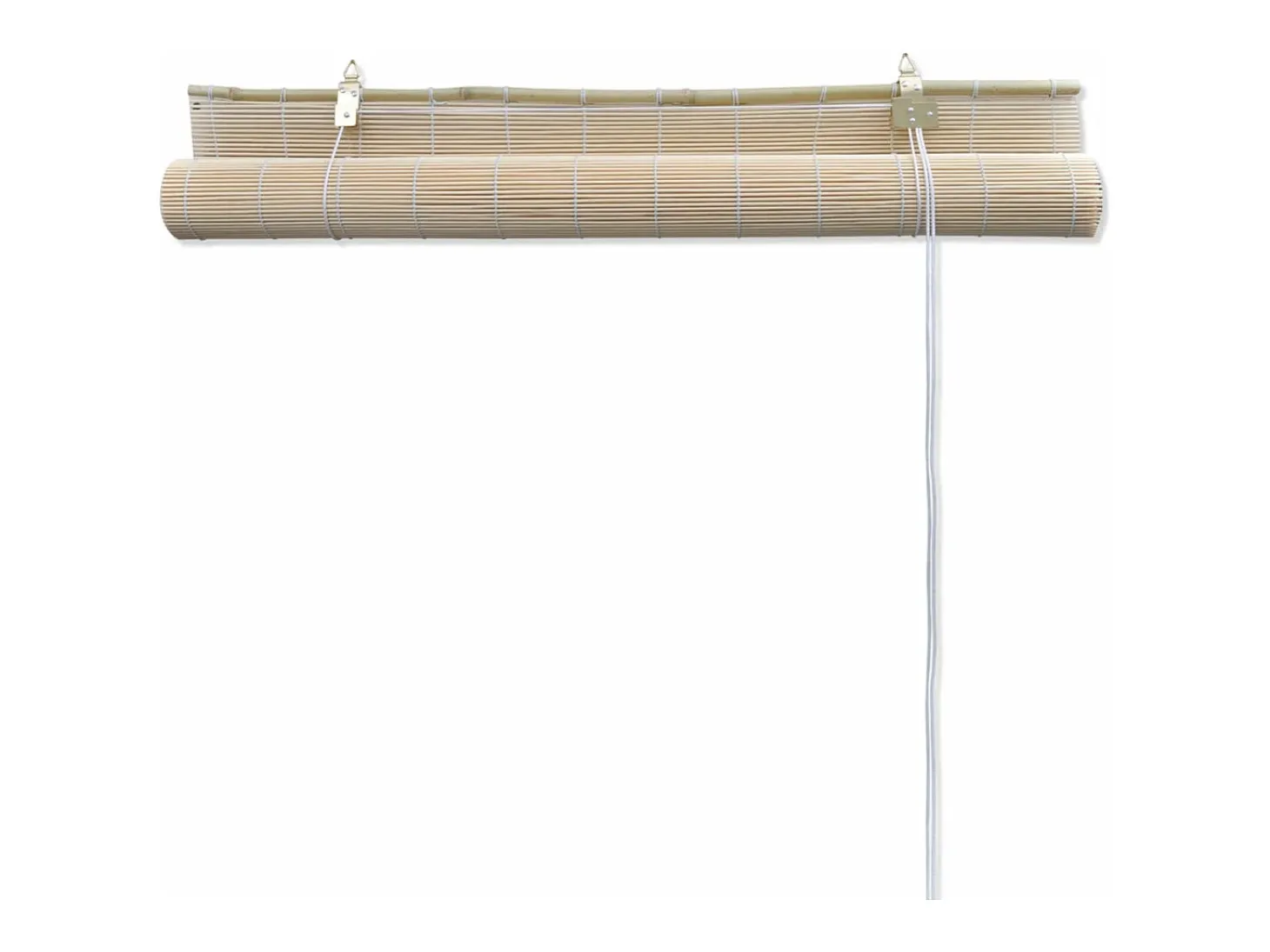 Cortina de rolo em bambu natural 100 x 160 cm para janela com proteção contra privacidade modelo 4102140