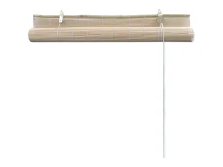 Cortina de rolo em bambu natural 120 x 160 cm para janela com proteção contra privacidade modelo 4102141