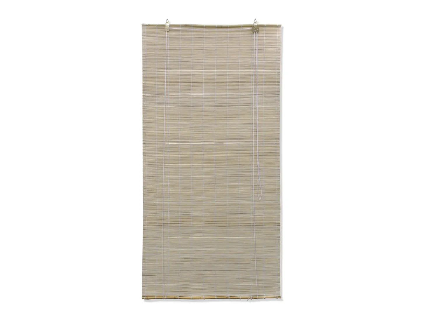 Cortina de rolo em bambu natural 140 x 160 cm para janela com proteção contra privacidade modelo 4102143