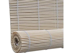 Cortina de rolo em bambu natural 150 x 220 cm para janela com proteção contra privacidade modelo 4102144/2