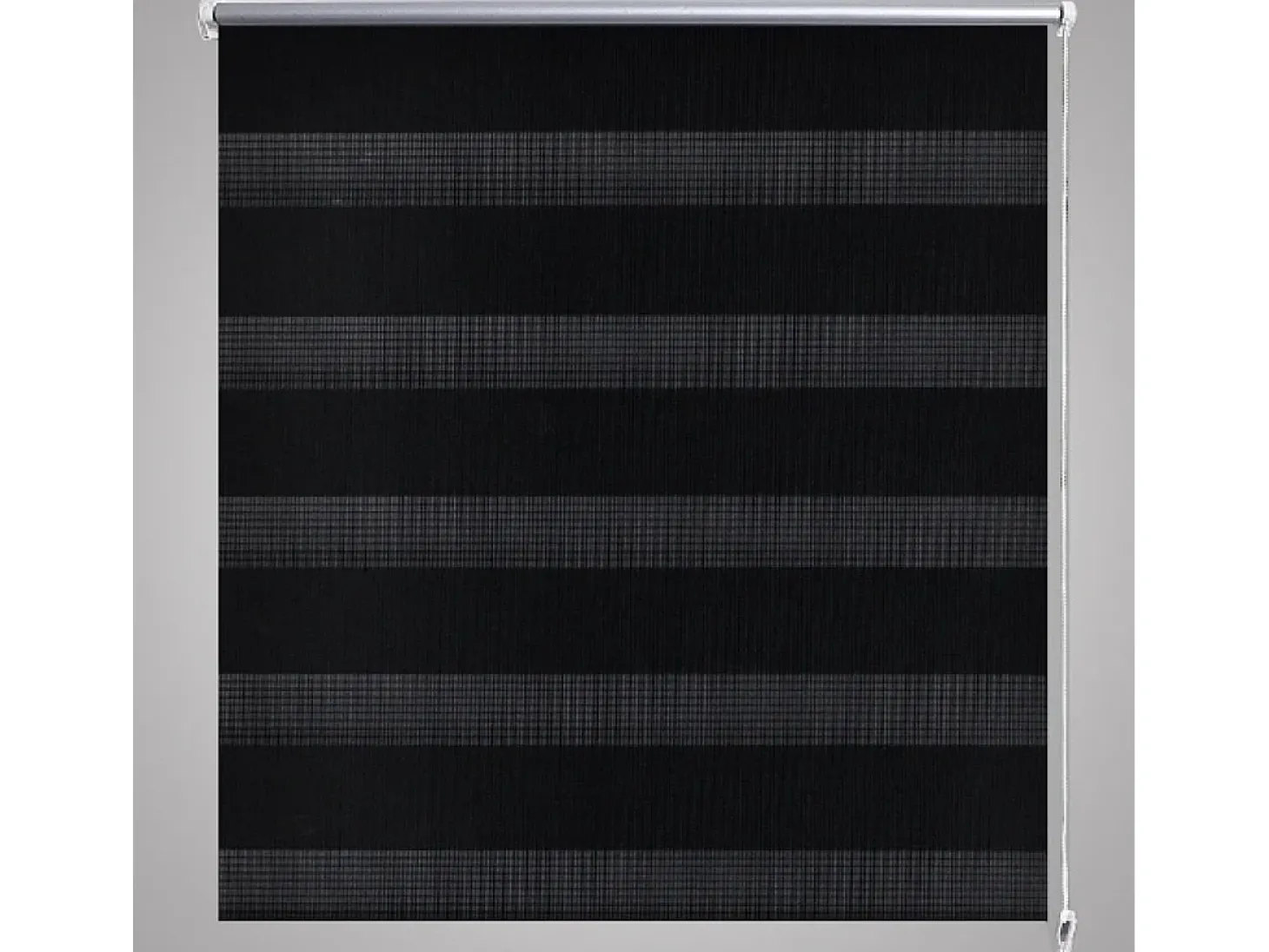 Cortina de rolo preta com filtro de luz 60 x 120 cm para janela com função de privacidade modelo 4102086