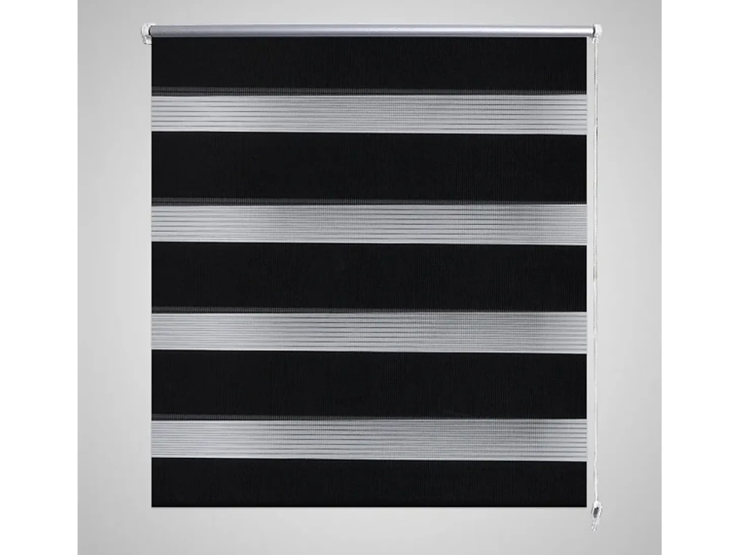Cortina de rolo preta com filtro de luz 120 x 175 cm para janela com função de privacidade modelo 4102110