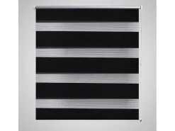 Cortina de rolo preta com filtro de luz 100 x 175 cm para janela com proteção contra luminosidade modelo 4102106