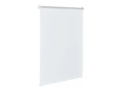 Cortina de rolo sem furos continuamente ajustável faixa de tecido de poliéster 45 x 150 cm branca 03_0006072