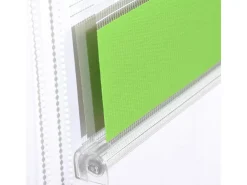 Cortina de rolo Zebra dia e noite camada dupla 45x150 cm branca verde cinza 19_0000858