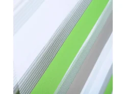Cortina de rolo Zebra dia e noite camada dupla 45x150 cm branca verde cinza 19_0000858