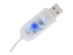 Cortina iluminação c/ estrelas 200 LEDs 8 funções colorido
