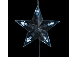 Cortina iluminação c/ estrelas 500 LEDs 8 funções branco frio