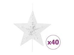 Cortina iluminação c/ estrelas 200 LEDs 8 funções azul