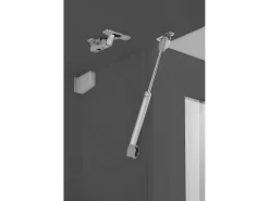 Cozinha completa Dceccaron, Conjunto com despensa, Armário de cozinha, Kit de bloco linear, 100% Fabricado em Itália, 255x60h85 cm, Antracite e Carvalho