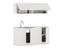 Cozinha Equipada haaus Alegra, Branco, L 160 cm