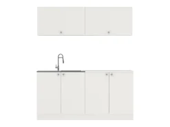 Cozinha Equipada haaus Alegra, Branco, L 160 cm