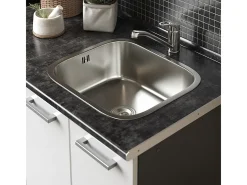 Cozinha individual branco alto brilho/antracite 160x46x81.6 r-line