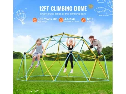 Cúpula de Escalada SucceBuy, 366 cm, Escalador com Cúpula Geométrica, Sala de Juegos para Crianças de 3 a 10 Anos