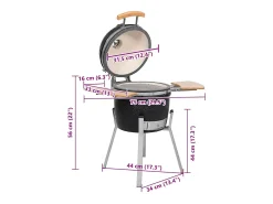 Currasqueira Defumadora em Cerâmica Kamado 33 cm