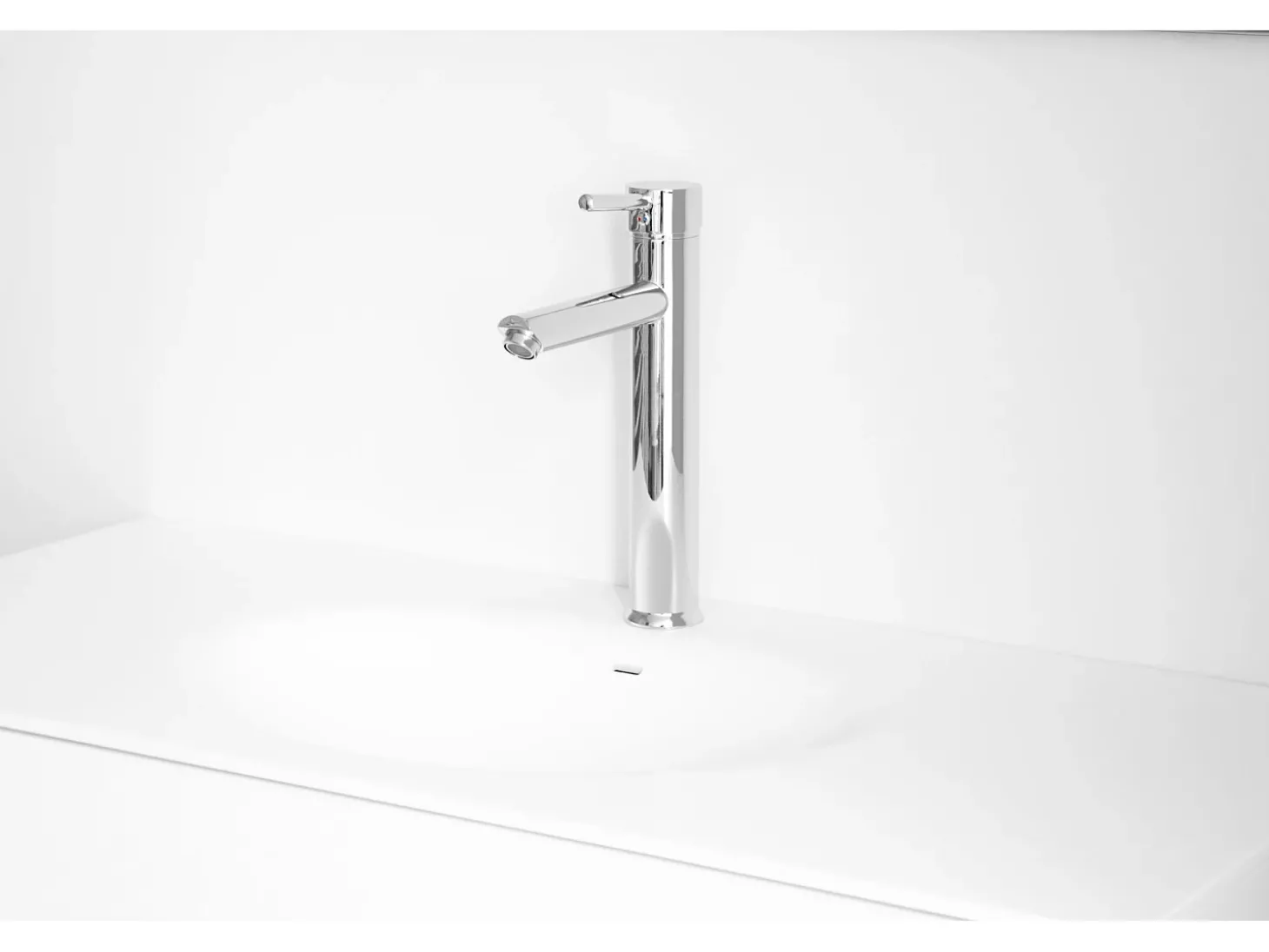 Deco misturador de lavatório alto cromo Essebagno