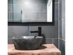 Deco misturador de lavatório alto preto Essebagno