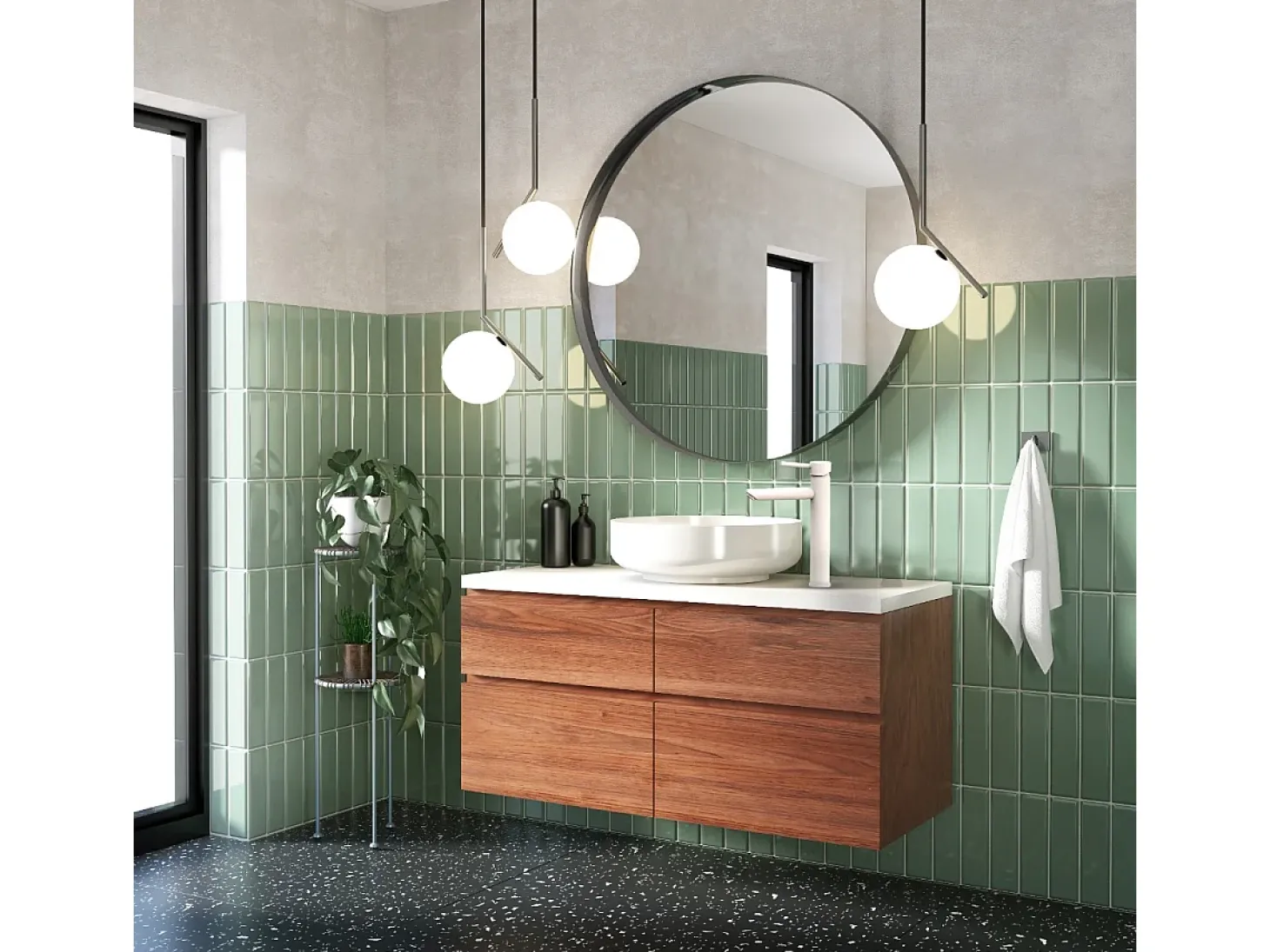 Deco Torneira para lavatório alto branco Essebagno